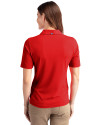 Rochester Red Wings Cutter & Buck Virtue Eco Pique Recycled Womens Polo Red Back Thumbnail Image