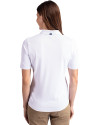 Rochester Red Wings Cutter & Buck Virtue Eco Pique Recycled Womens Polo White Back Thumbnail Image