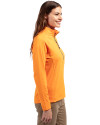 Scranton/Wilkes-Barre RailRiders Cutter & Buck Adapt Eco Knit Stretch Recycled Womens Half Zip Pullover Orange Burst Side Thumbnail Image