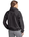 Lehigh Valley IronPigs Cutter & Buck Charter Eco Recycled Womens Full-Zip Jacket Black Back Thumbnail Image