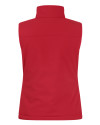 Rochester Red Wings Clique Equinox Insulated Womens Softshell Vest Red Mannequin Back Thumbnail Image