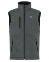 View image 1: New Hampshire Fisher Cats Clique Equinox Insulated Softshell Mens Full Zip Vest Pure Slate Mannequin