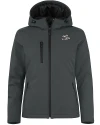 View image 1: Omaha Storm Chasers Clique Equinox Insulated Softshell Womens Full Zip Hooded Jacket Pure Slate Mannequin