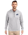 West Michigan Whitecaps Cutter & Buck Adapt Eco Knit Heather Mens Quarter Zip Pullover Polished Heather Front Thumbnail Image