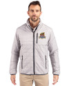 Toledo Mud Hens Cutter & Buck Rainier PrimaLoft® Mens Eco Insulated Full Zip Puffer Jacket Polished Medium Gray Front Thumbnail Image