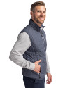 New Hampshire Fisher Cats Cutter & Buck Rainier PrimaLoft® Mens Eco Insulated Full Zip Puffer Vest Anthracite Melange Side Thumbnail Image