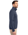 Memphis Redbirds Cutter & Buck Mainsail Sweater-Knit Mens Half Zip Pullover Jacket Liberty Navy Heather Side Thumbnail Image