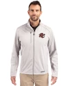 Sacramento River Cats Cutter & Buck Evoke Softshell Recycled Full Zip Mens Jacket CONCRETE Front Thumbnail Image