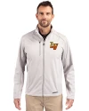 Las Vegas Aviators Cutter & Buck Evoke Softshell Recycled Full Zip Mens Jacket CONCRETE Front Thumbnail Image