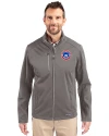 South Bend Cubs Cutter & Buck Evoke Softshell Recycled Full Zip Mens Jacket Elemental Grey Front Thumbnail Image