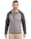 Richmond Flying Squirrels Cutter & Buck Mainsail Full Zip Hooded Mens Jacket Polished Heather/Charcoal Heather Front Thumbnail Image
