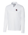 Round Rock Express Clique Spin Eco Performance Half Zip Mens Pullover White Mannequin Thumbnail Image