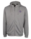 New Hampshire Fisher Cats Clique Lift Eco Performance Full Zip Unisex Hoodie Sweatshirt Grey Melange Mannequin Thumbnail Image