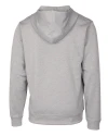 New Hampshire Fisher Cats Clique Lift Eco Performance Full Zip Unisex Hoodie Sweatshirt Grey Melange Mannequin Back Thumbnail Image