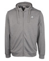 Richmond Flying Squirrels Clique Lift Eco Performance Full Zip Unisex Hoodie Sweatshirt Grey Melange Mannequin Thumbnail Image