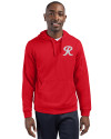 View image 7: Tacoma Rainiers Clique Lift Solution-dyed Performance Unisex Hooded Pullover Sweatshirt Red Front
