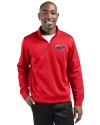 Lansing Lugnuts Clique Lift Eco Performance Half Zip Unisex Pullover Red Front Thumbnail Image