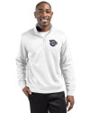 Lehigh Valley IronPigs Clique Lift Eco Performance Half Zip Unisex Pullover White Front Thumbnail Image