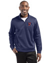 Jacksonville Jumbo Shrimp Clique Lift Eco Performance Half Zip Unisex Pullover Navy Front Thumbnail Image