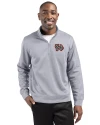 Norfolk Tides Clique Lift Eco Performance Half Zip Unisex Pullover Grey Melange Front Thumbnail Image