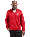 Scranton/Wilkes-Barre RailRiders Clique Lift Eco Performance Half Zip Unisex Pullover Red Front Thumbnail Image