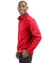 Rochester Red Wings Clique Lift Eco Performance Half Zip Unisex Pullover Red Side Thumbnail Image