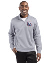 New Hampshire Fisher Cats Clique Lift Eco Performance Half Zip Unisex Pullover Grey Melange Front Thumbnail Image
