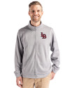 Louisville Bats Clique Lift Eco Performance Full Zip Unisex Jacket Grey Melange Front Thumbnail Image