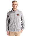 Rochester Red Wings Clique Lift Eco Performance Full Zip Unisex Jacket Grey Melange Front Thumbnail Image