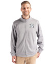 Richmond Flying Squirrels Clique Lift Eco Performance Full Zip Unisex Jacket Grey Melange Front Thumbnail Image