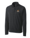 Toledo Mud Hens Clique Summit Performance Fleece Half Zip Mens Pullover Jacket Charcoal Mannequin Thumbnail Image
