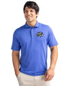 Omaha Storm Chasers Cutter & Buck Virtue Eco Pique Recycled Mens Polo Chelan Blue Front Thumbnail Image
