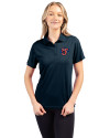 Jacksonville Jumbo Shrimp Clique Ice Pique Womens Tech Polo Dark Navy Front Thumbnail Image