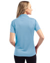 Jacksonville Jumbo Shrimp Clique Ice Pique Womens Tech Polo Light Blue Back Thumbnail Image