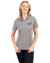 Reading Fightin Phils Clique Ice Pique Womens Tech Polo Silver Front Thumbnail Image