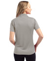 West Michigan Whitecaps Clique Ice Pique Womens Tech Polo Silver Back Thumbnail Image