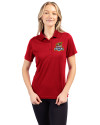 Toledo Mud Hens Clique Ice Pique Womens Tech Polo Cardinal Red Front Thumbnail Image