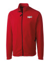 Lansing Lugnuts Clique Summit Performance Fleece Full Zip Mens Jacket Red Mannequin Thumbnail Image