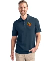 View image 4: Las Vegas Aviators Cutter & Buck Advantage Epic Confidence Recycled Tri-Blend Pique Mens Big & Tall Polo Liberty Navy Front