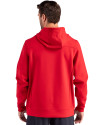 Kansas City Chiefs Cutter & Buck Roam Epic Versatility Half Zip Recycled Mens Hooded Pullover Red Back Thumbnail Image