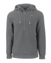 Los Angeles Chargers Cutter & Buck Roam Epic Versatility Half Zip Recycled Mens Hooded Pullover Elemental Grey Mannequin Thumbnail Image