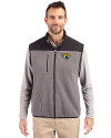 Jacksonville Jaguars Cutter & Buck Cascade Eco Fleece Mens Vest Elemental Grey/Black Front Thumbnail Image