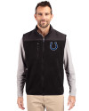 Indianapolis Colts Cutter & Buck Cascade Eco Fleece Mens Vest Elemental Grey/Black Front Thumbnail Image