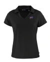 Buffalo Bills Cutter & Buck Daybreak Eco Recycled Womens V-neck Polo Black Mannequin Thumbnail Image