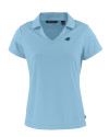 Carolina Panthers Cutter & Buck Daybreak Eco Recycled Womens V-neck Polo Atlas Light Blue Mannequin Thumbnail Image