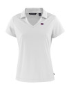 New York Giants Cutter & Buck Daybreak Eco Recycled Womens V-neck Polo White Mannequin Thumbnail Image