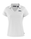 View image 3: Seattle Seahawks Cutter & Buck Daybreak Recycled Womens V-Neck Polo White Mannequin