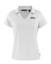 Seattle Seahawks Cutter & Buck Daybreak Eco Recycled Womens V-neck Polo White Mannequin Thumbnail Image