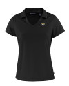 Jacksonville Jaguars Cutter & Buck Daybreak Eco Recycled Womens V-neck Polo Black Mannequin Thumbnail Image