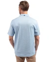 Carolina Panthers Cutter & Buck Forge Eco Double Stripe Stretch Recycled Mens Polo Atlas/White Back Thumbnail Image